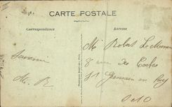 Oficial de policía de la fuerza de policía de la POSTAL de la VENDIMIA con Morvan el recluta de Bona