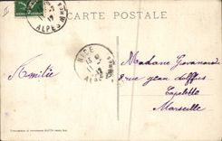 VINTAGE POSTCARD Police force Police officer Carnival of Nice Tank tracker dogs