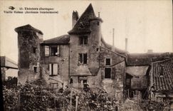 Oficial de policía de la fuerza de policía de la POSTAL de la VENDIMIA Thiviers gendarmería de la casa vieja de Dordogne la vieja