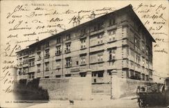 La gendarmería de la valencia del oficial de policía de la fuerza de policía de la POSTAL de la VENDIMIA