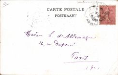 CPA Police Policier Catastrophe de Courrieres 10 mars 1906 Les gendarmes maintenant le foule Sallaumines 