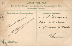 VINTAGE POSTCARD Bateau Pothuau Croiseur Armours