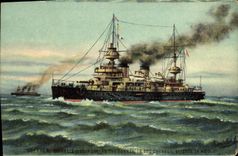 VINTAGE POSTCARD Bateau Suffren Armours squadron