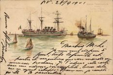 CPA Bateau Aviso Torpilleur Type Satve Fleche 