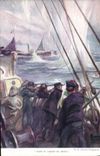CPA Bateau Dans le champ de mines Charles Fouqueray