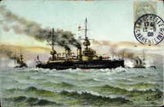CPA Bateau Iena Cuirasse d'escadre 