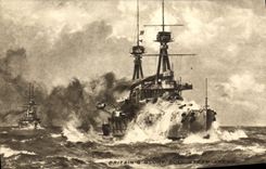 VINTAGE POSTCARD Boat Britain' S glory GULF Steam Ahead