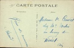 VINTAGE POSTCARD Boat At sea Operation of combat by heavy sea