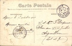 VINTAGE POSTCARD Agen the nouvea municipal Theater Ducourneau Theater