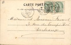 VINTAGE POSTCARD Agen the museum and the Theater