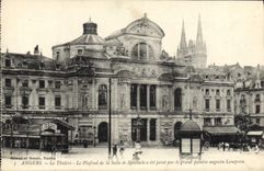 VINTAGE POSTCARD Angers the Theater the ceiling of the room of the spectacle Lenepveu painter