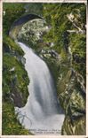 VINTAGE POSTCARD Gimel Bridge On the Cascades and First fall
