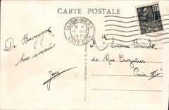 VINTAGE POSTCARD Dijon Public garden of the Place of Arcy the basin