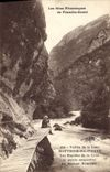 VINTAGE POSTCARD Mouthier Hte Pierre the Rapids of Rents and left suspended Fournier path
