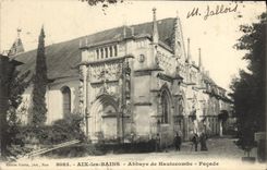 VINTAGE POSTCARD Aix les Bains Abbey of Hautecombe Frontage