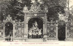CPA Nancy Fontaine d'Amphitrite Par Guibal et grilles de Jean lamour