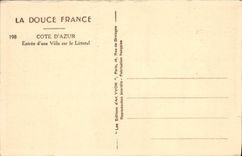 VINTAGE POSTCARD Dimension of Azure Entered of a villa on the littoral