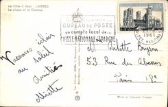 MODERN CARD the Dimension of Cannes Azure the Beach and Carlton