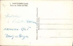 CPM Saint Etienne Place de L'Hotel de Ville