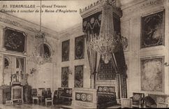 CPA Versailles Grand Trianon Chambre a Coucher de la Reine d'Angleterre