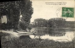 CPA Champigny Sur Yonne Un Coin de Paysage au Bord de l'eau