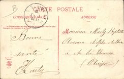 VINTAGE POSTCARD Douane Customs Our Customs officers fights about It with a smuggler