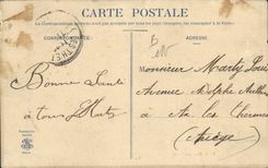 VINTAGE POSTCARD Customs Customs Customs officer EM ambush Dog