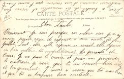 VINTAGE POSTCARD Customs Customs Customs officer snow with the Balloon of Alsace the hut of the customs