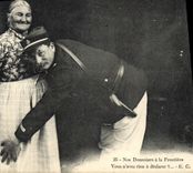 VINTAGE POSTCARD Customs Customs Our Customs officers at the border Folklore