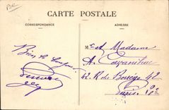 VINTAGE POSTCARD Customs Customs Customs officer In ambush Dog Dogs