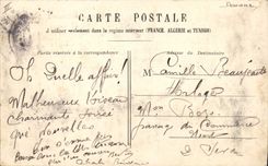 VINTAGE POSTCARD Customs Customs Bordeaux Customs officer Customs