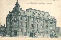 CPA Sapeurs Pompiers Roubaix l'hotel des pompiers