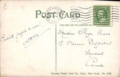 VINTAGE POSTCARD Sapeurs High Firemen presses in action