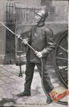 VINTAGE POSTCARD Sapeurs Firemen Operates lance