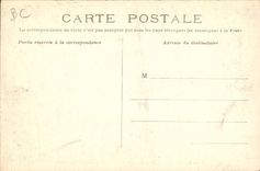 VINTAGE POSTCARD Sappers Firemen Raw of the Seine January 1910 Paris Street of the arcade