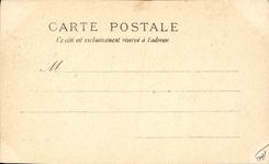 VINTAGE POSTCARD Sappers Firemen the French theater during the fire March 8th, 1900