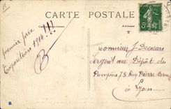 CPA Sapeurs Pompiers Legende de saint Saulge la nouvelle pompe