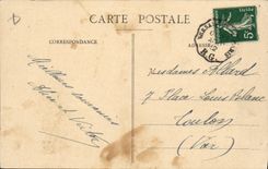 VINTAGE POSTCARD Sappers Firemen Floods of January 1910 Boulevard of Bercy the footbridge of the PLM