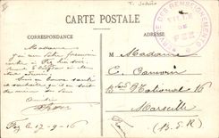 VINTAGE POSTCARD Jewish Judaica Fez Interior of Jewish house in Mellah