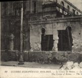 VINTAGE POSTCARD Judaica the crime of Rheims the Synagog Street Jewish Clovis