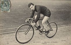 VINTAGE POSTCARD Velo Cycles Cycling German Sprinter Theile