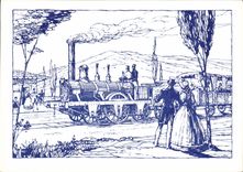 MODERN CARD Train Bayard Museo Ferroviario Roma Termini