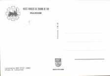 MODERN CARD Train French Museum of the railroad Mulhouse Engine 2029 State