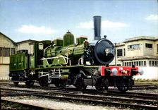 MODERN CARD Train Mulhouse French Museum of the railroad Engine 701 North