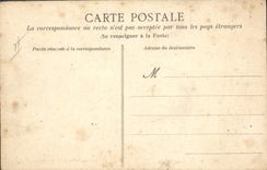 VINTAGE POSTCARD Boat life with the sea the drying of the nets