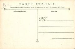 VINTAGE POSTCARD Bateau Crowns Vessel School of the Gunners