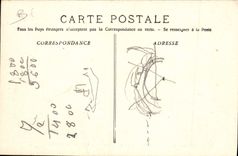 VINTAGE POSTCARD Bateau Caledonien Vaisseau annexes school of Cannonading