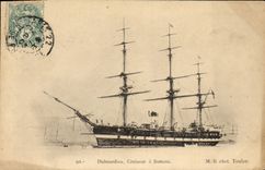 VINTAGE POSTCARD Bateau Dubourdieu Croiseur has battery