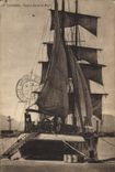 CPA Bateau Cannes Yacht dans le port 