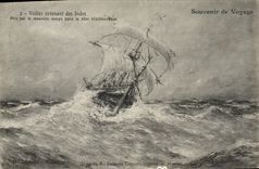 VINTAGE POSTCARD Sailing Boat ghost of the Indies